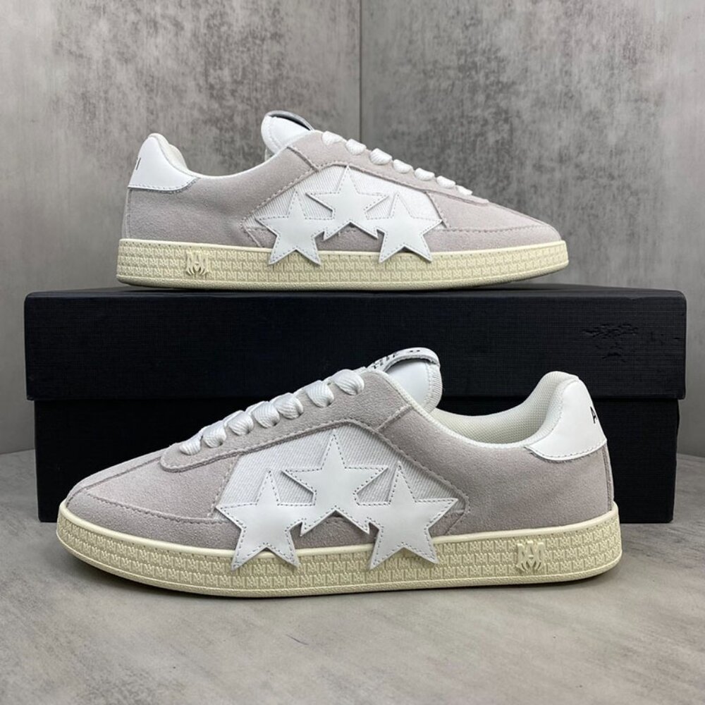 Amiri Men's Grey Contrast Star Patch Sneakers - Picture 9 of 9